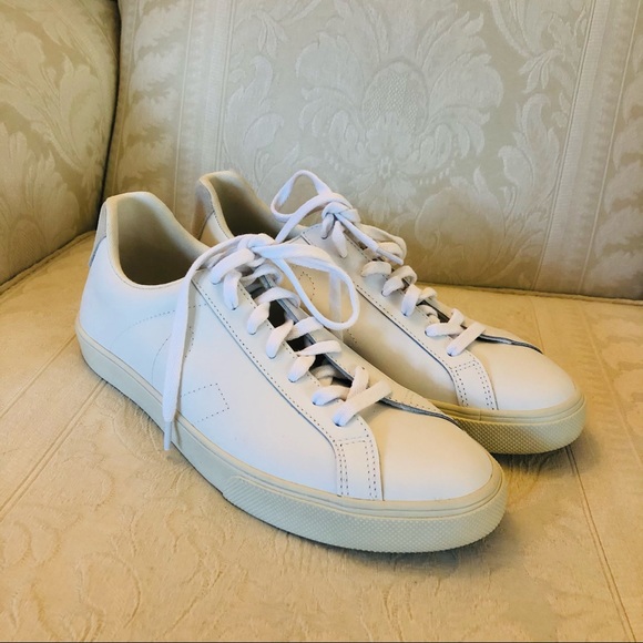 Veja Shoes 6 Veja Esplar White Leather Sneakers Size 9